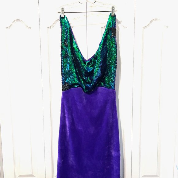 Mermaid Tail Blanket-Purple/Ombre Sequins/Bling Super Soft-Plush-Comfy-Warm - Picture 3 of 15